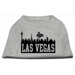 Mirage Pet Products 16-Inch Las Vegas Skyline Screen Print Shirt for Pets X-Large grey