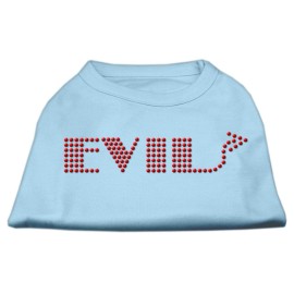 Mirage Pet Products Evil Rhinestone Pet Shirt Large Baby Blue