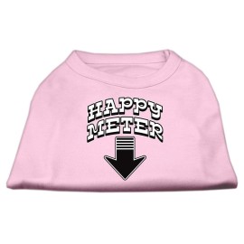 Mirage Pet Products 18-Inch Happy Meter Screen Printed Dog Shirts XX-Large Light Pink