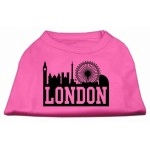 Mirage Pet Products 14-Inch London Skyline Screen Print Shirt for Pets Large Bright Pink