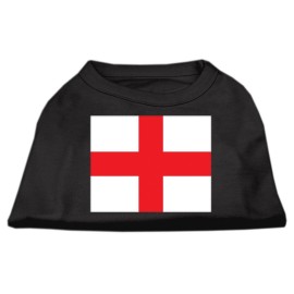 Mirage Pet Products 16-Inch St. georges cross English Flag Screen Print Shirt for Pets X-Large Black