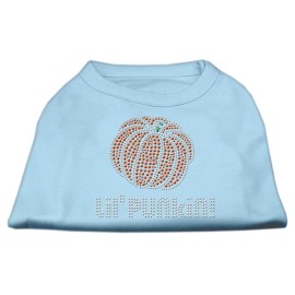 Mirage Pet Products Lil Punkin Rhinestone Shirt Medium Baby Blue