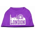 Mirage Pet Products 8-Inch London Skyline Screen Print Shirt for Pets X-Small Purple