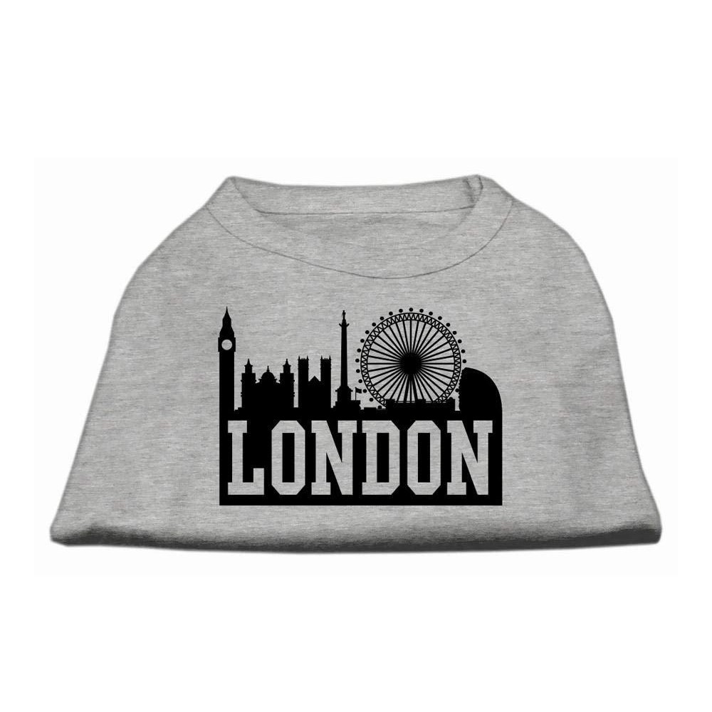 Mirage Pet Products 20-Inch London Skyline Screen Print Shirt for Pets 3X-Large grey