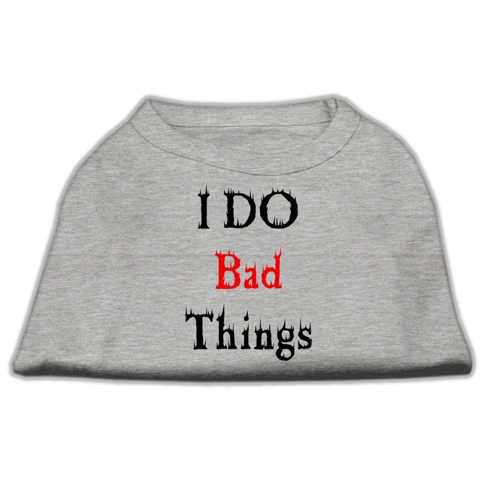 Mirage Pet Products 16-Inch I Do Bad Things Screen Print Shirts for Pets X-Large grey