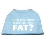 Mirage Pet Products 18-Inch Does This Shirt Make Me Look Fat Screen Printed Shirt for Pets XX-Large Baby Blue