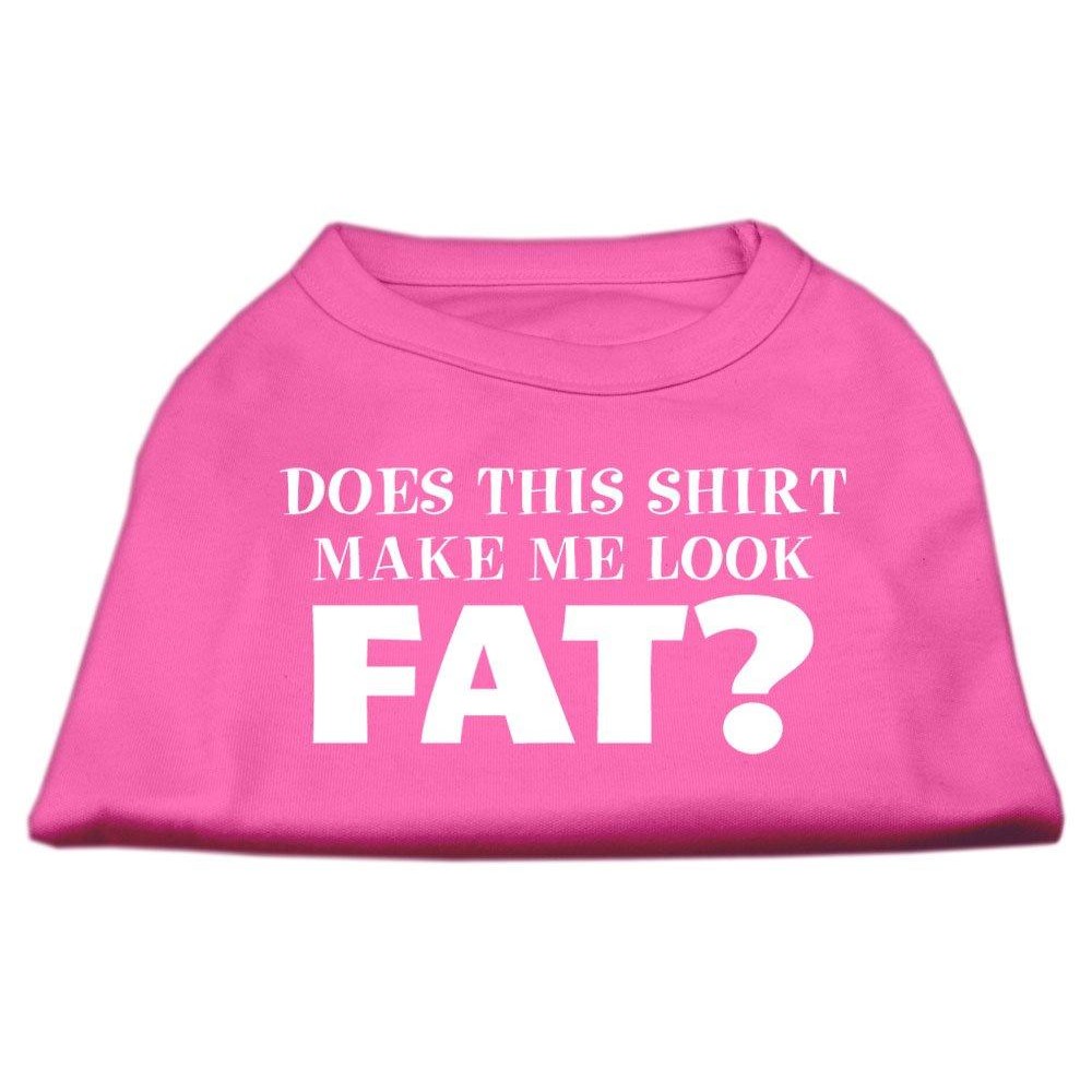 Mirage Pet Products 18-Inch Does This Shirt Make Me Look Fat Screen Printed Shirt for Pets XX-Large Bright Pink