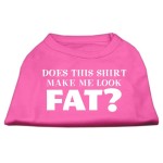 Mirage Pet Products 18-Inch Does This Shirt Make Me Look Fat Screen Printed Shirt for Pets XX-Large Bright Pink