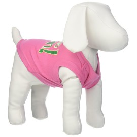Mirage Pet Products 10-Inch Pog Mo Thoin Screen Print Shirt for Pets Small Bright Pink