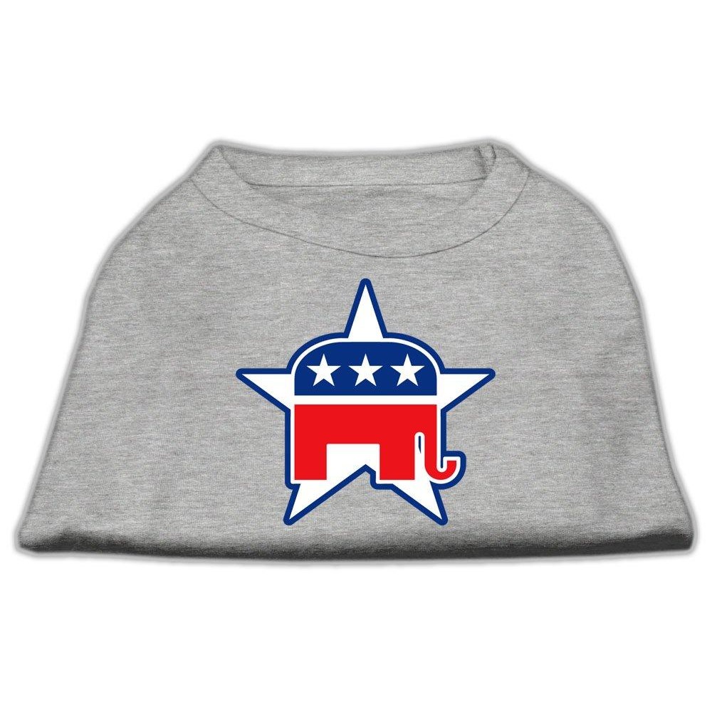 Mirage Pet Products 20-Inch Republican Screen Print Shirt for Pets 3X-Large grey