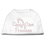 Mirage Pet Products candy cane Princess Shirt Large White