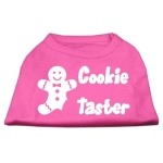 Mirage Pet Products 12-Inch cookie Taster Screen Print Shirts for Pets Medium Bright Pink