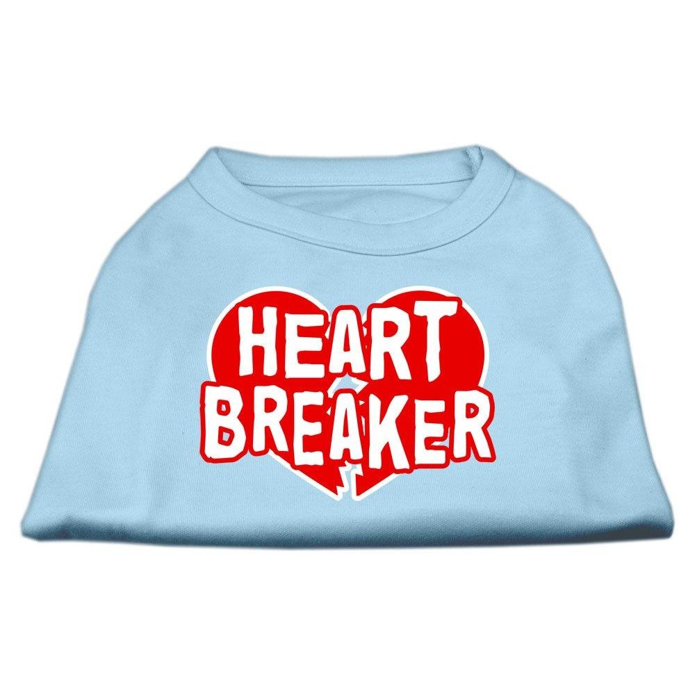 Mirage Pet Products 18-Inch Heart Breaker Screen Print Shirt for Pets XX-Large Baby Blue