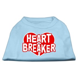 Mirage Pet Products 18-Inch Heart Breaker Screen Print Shirt for Pets XX-Large Baby Blue