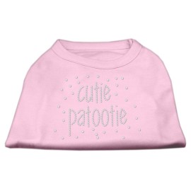 Mirage Pet Products cutie Patootie Rhinestone Shirt Medium Light Pink