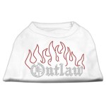 Mirage Pet Products Outlaw Rhinestone Shirt Large White