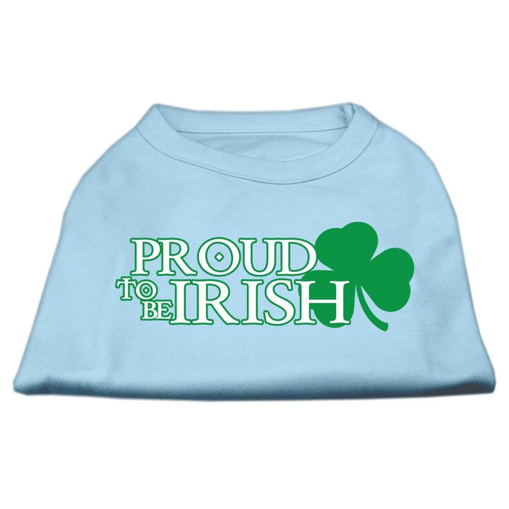 Mirage Pet Products 20-Inch Proud To Be Irish Screen Print Shirt for Pets 3X-Large Baby Blue