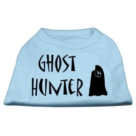 Mirage Pet Products ghost Hunter Screen Print Shirt Baby Blue with Black Lettering XL (16)