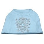 Mirage Pet Products Rhinestone Fleur De Lis Shield Pet Shirt Medium Baby Blue