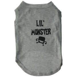 Mirage Pet Products Lil Monster Screen Print Shirts grey (14)