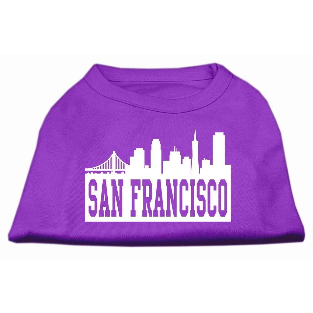 Mirage Pet Products 18-Inch San Francisco Skyline Screen Print Shirt for Pets XX-Large Purple