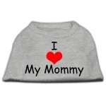 Mirage Pet Products 20-Inch I Love My Mommy Screen Print Shirts for Pets 3X-Large grey