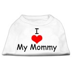 Mirage Pet Products 20-Inch I Love My Mommy Screen Print Shirts for Pets 3X-Large White