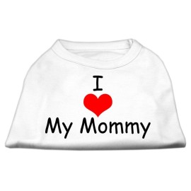 Mirage Pet Products 20-Inch I Love My Mommy Screen Print Shirts for Pets 3X-Large White