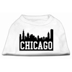 Mirage Pet Products 16-Inch chicago Skyline Screen Print Shirt for Pets X-Large White