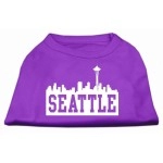 Mirage Pet Products 18-Inch Seattle Skyline Screen Print Shirt for Pets XX-Large Purple