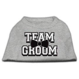 Mirage Pet Products 20-Inch Team groom Screen Print Shirt for Pets 3X-Large grey