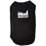 Mirage Pet Products 20-Inch chicago Skyline Screen Print Shirt for Pets 3X-Large Black