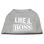 Mirage Pet Products Like a Boss Screen Print Shirt grey XXXL (20)