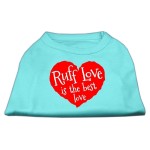 Mirage Pet Products Ruff Love Screen Print Shirt Aqua Med (12)