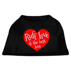 Mirage Pet Products Ruff Love Screen Print Shirt Black Sm (10)