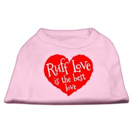 Mirage Pet Products Ruff Love Screen Print Shirt Light Pink Sm (10)