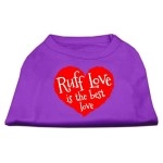 Mirage Pet Products Ruff Love Screen Print Shirt Purple Med (12)