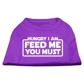 Mirage Pet Products Hungry I am Screen Print Shirt Purple XXL (18)