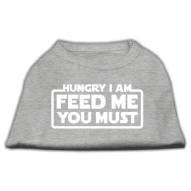 Mirage Pet Products Hungry I am Screen Print Shirt grey XS (8)