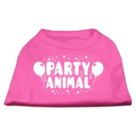 Mirage Pet Products Party Animal Screen Print Shirt Bright Pink XS (8)