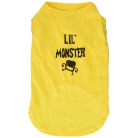 Mirage Pet Products Lil Monster Screen Print Shirts Yellow XL (16)