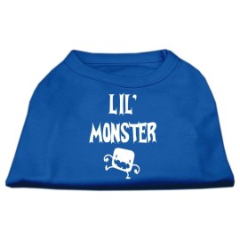 Mirage Pet Products Lil Monster Screen Print Shirts Blue XS (8)