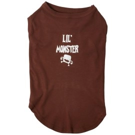 Mirage Pet Products Lil Monster Screen Print Shirts Brown XXL (18)