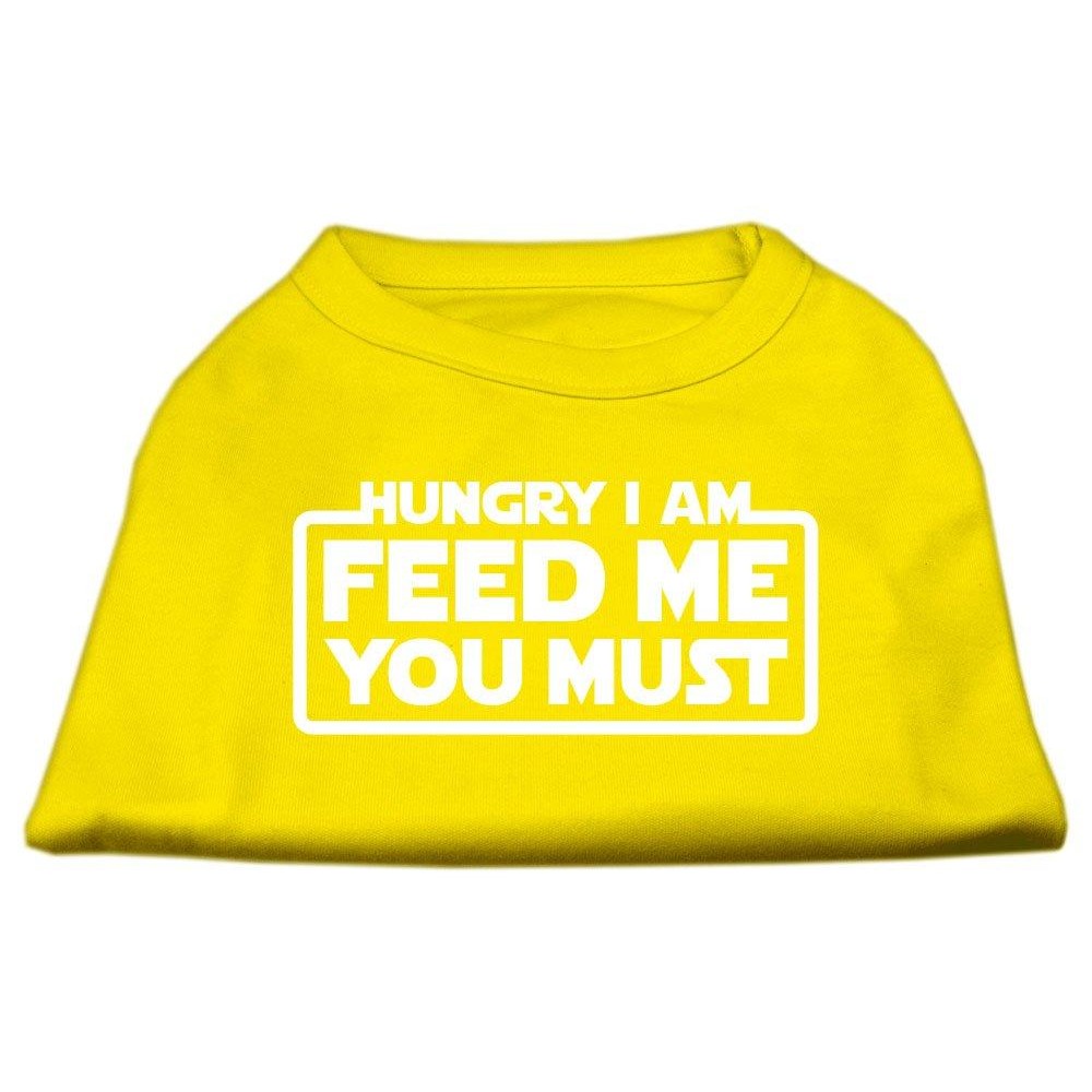 Mirage Pet Products Hungry I Am Screen Print Shirt Yellow Med (12)