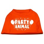 Mirage Pet Products Party Animal Screen Print Shirt Orange Sm (10)