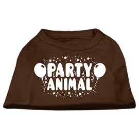 Mirage Pet Products Party Animal Screen Print Shirt Brown XXL (18)