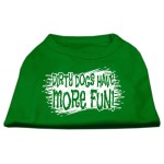 Mirage Pet Products Dirty Dogs Screen Print Shirt Emerald green Med (12)