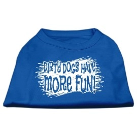 Mirage Pet Products Dirty Dogs Screen Print Shirt Blue XS (8)