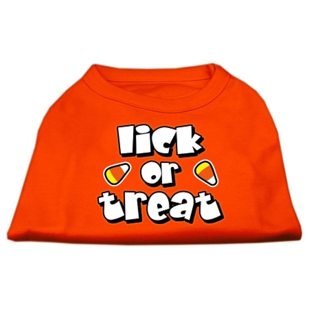 Mirage Pet Products Lick or Treat Screen Print Shirts Orange XS (8)