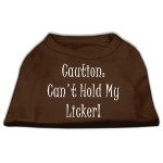 Mirage Pet Products 18-Inch cant Hold My Licker Screen Print Shirts for Pets XX-Large Brown